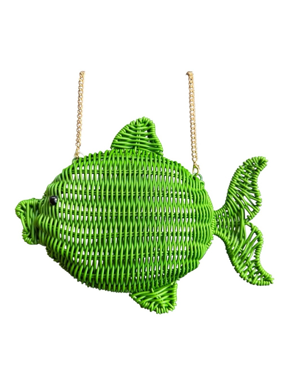NWT Tommy Bahama Green Wicker Fish Crossbody Bag - Viral Novelty Purse